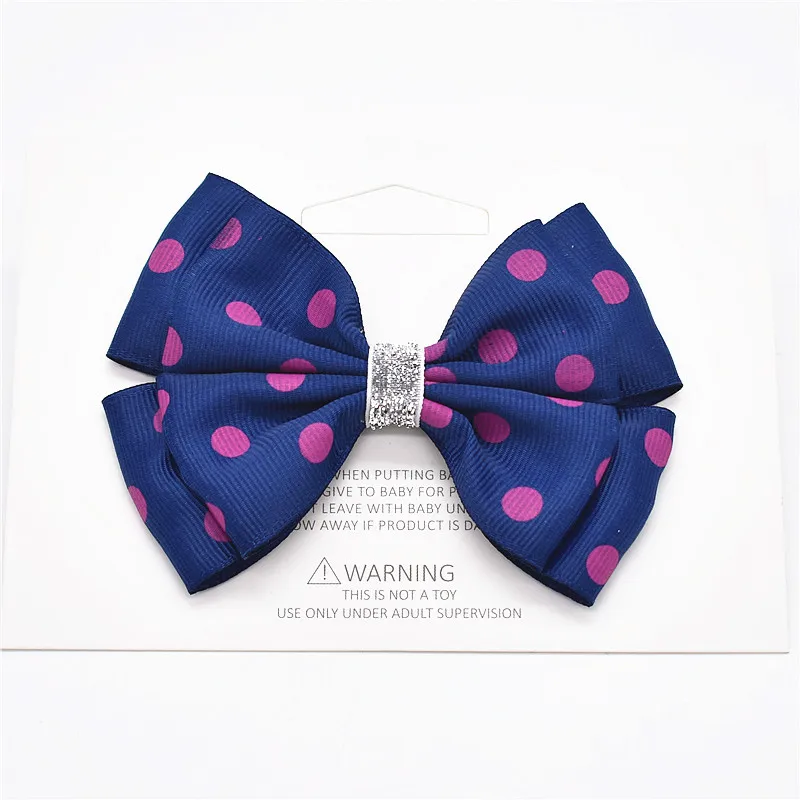 1Pcs Kids Girls Big Solid Ribbon Hair Bow Clips With Large Hairpins Boutique Hairclips Accessories | Детская одежда и обувь