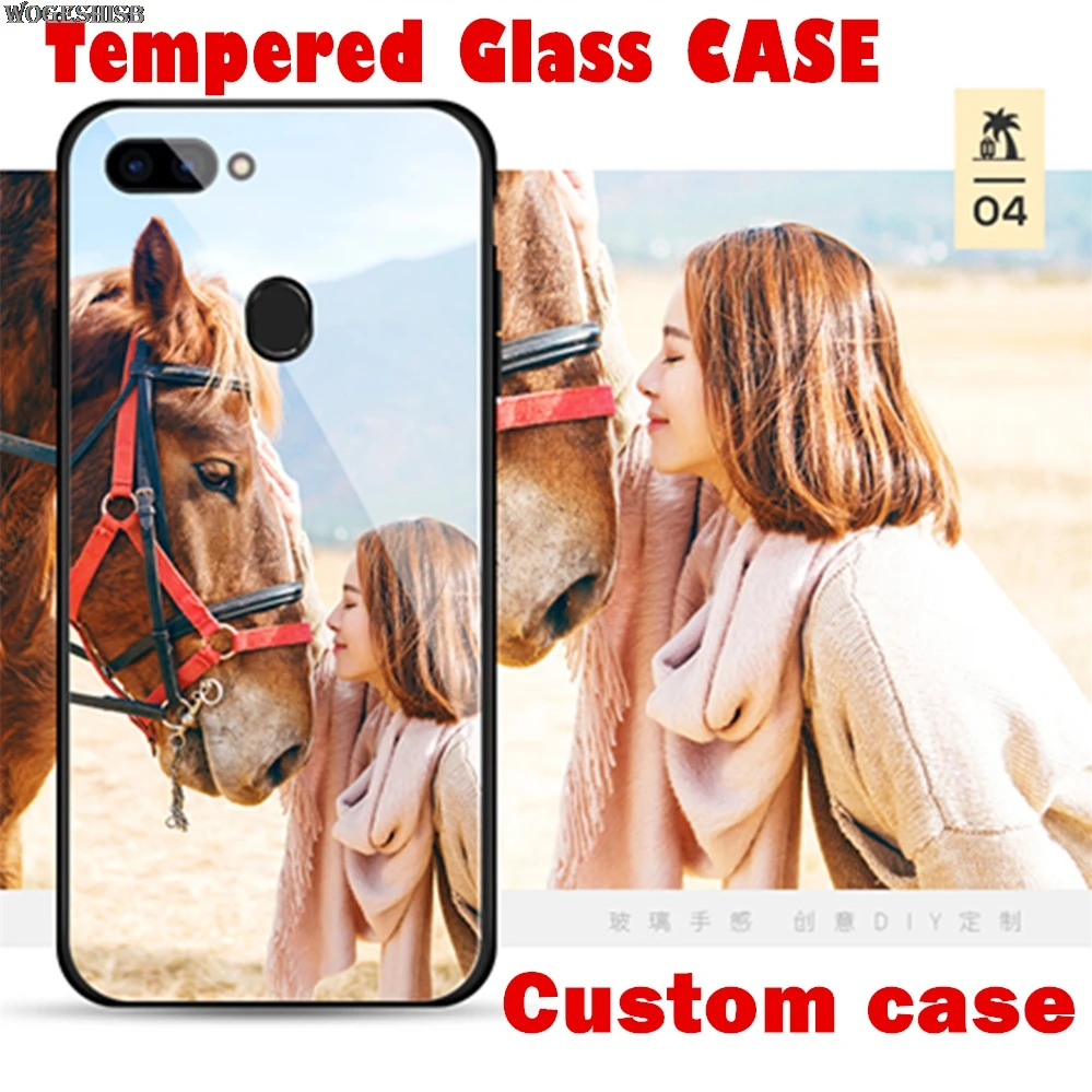 Пользовательские фото закалённое Защитное стекло для OPPO R15 R11 R11S R9 R9S R7 R7S плюс F7 A83