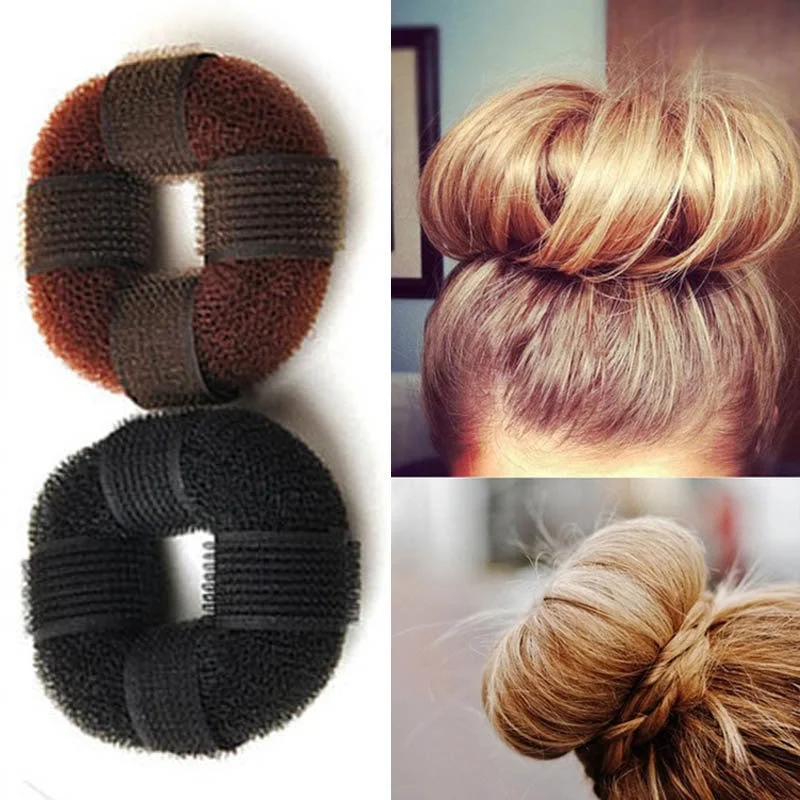 Новое поступление 1 шт. женское кольцо для волос в форме блонд Пончика булочка