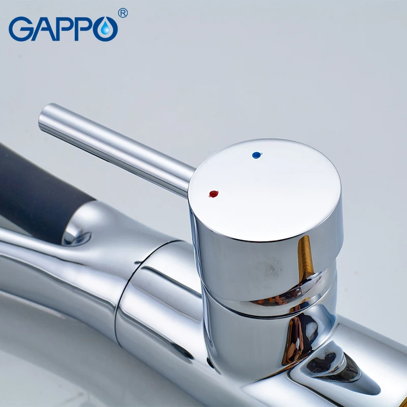 Gappo смесители для кухни, черный смеситель для воды, вращающийся кухонный смеситель для раковины, гибкий кран, кухонный смеситель для воды armatur