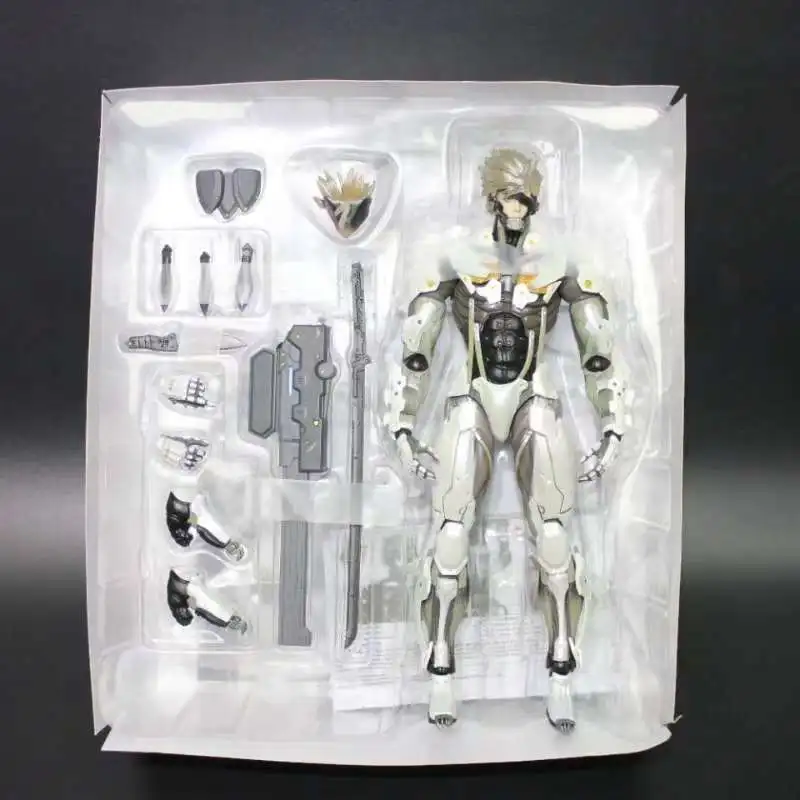 Withe Ver OPP Play Arts PA Game Metal gear Rising Revengeance METAL gear SOLID The Phantom Pain Raiden/Jack экшн-фигурка коллекция игрушек 28 см - Цвет: Withe Ver OPP
