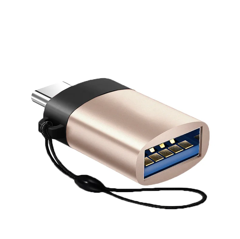 gold Адаптер type-C на USB 3,0 OTG кабель USBC конвертер для huawei P20 Pro для samsung для Xiaomi зарядный преобразователь данных - Цвет: gold