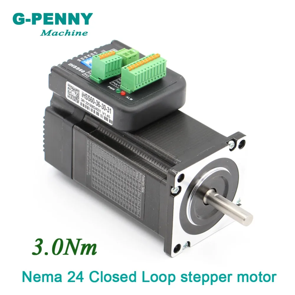 Фото Новое поступление! Nema24 замкнутый цикл шаговый двигатель 3Nm 8 мм 428Oz-in Гибридный Новое поступление! Nema24 замкнутый цикл шаговый двигатель 3Nm 8 мм 428Oz-in Гибридный