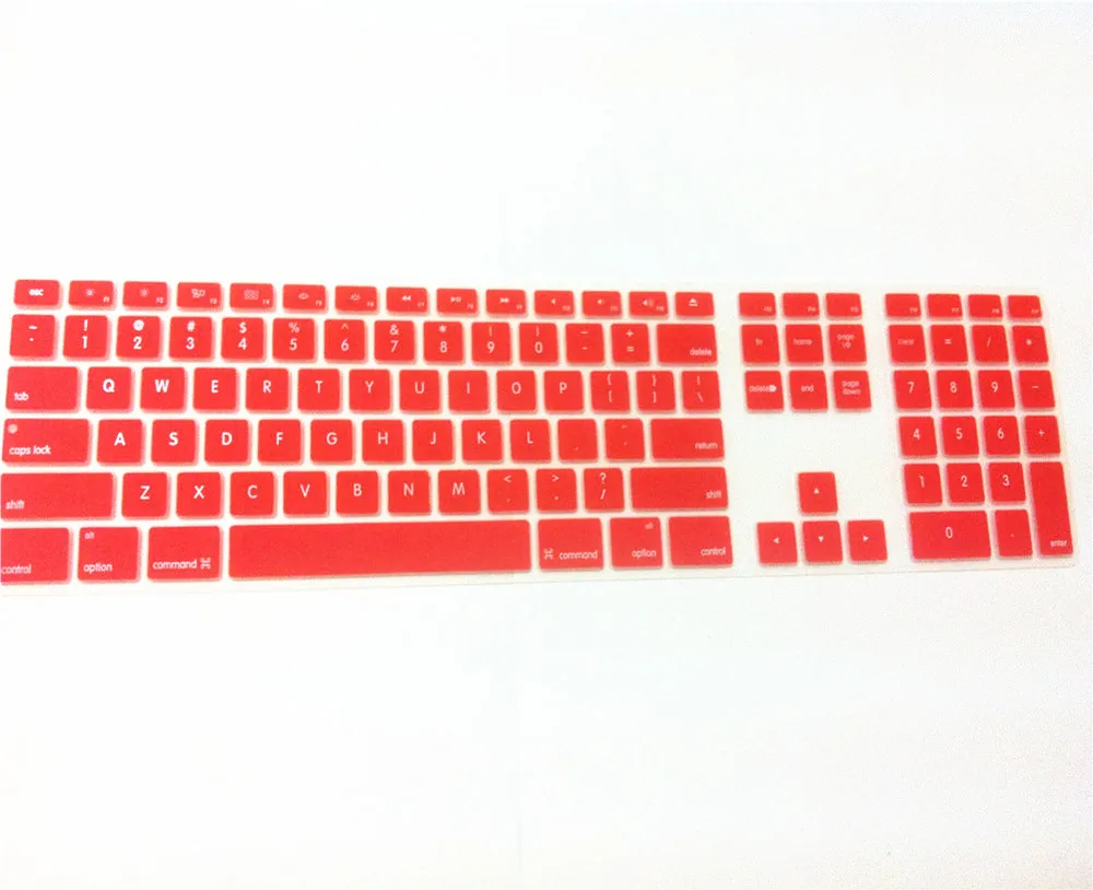 Цветной силиконовый чехол для клавиатуры Apple iMac с цифровой клавиатурой G5 G6|keyboard