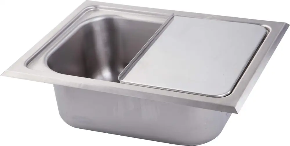 sink RV Караван Кемпер лодка SS ручная раковина кухонная раковина с крышкой 460*360*250 мм GR-573B - Цвет: sink