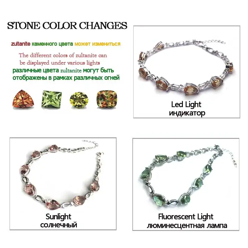 Женский браслет в форме сердца CSJ серебряная груша из стерлингового серебра 925