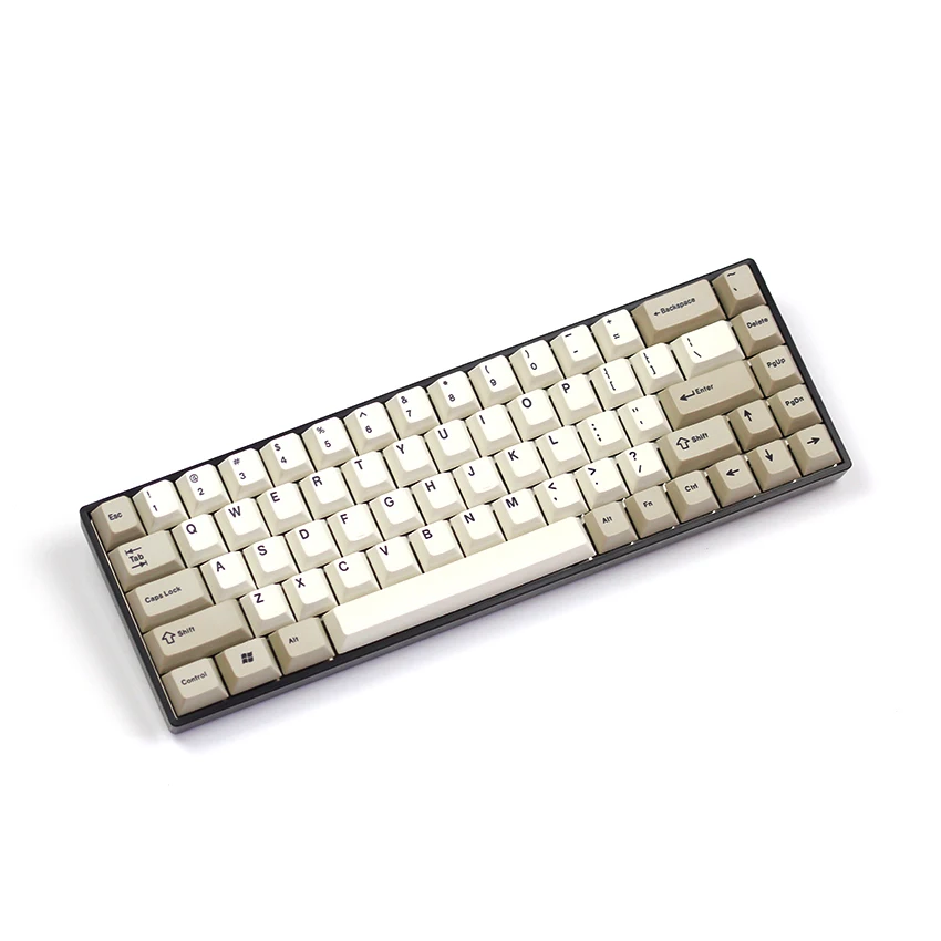 Tada68 механическая клавиатура 65% раскладка с переключателями Kailh Box белый темно