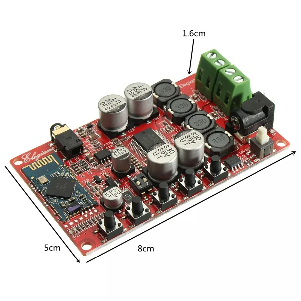 TDA7492P 50 Вт+ 50 Вт беспроводной bluetooth 4,0 аудио цифровой усилитель доска с акриловый чехол