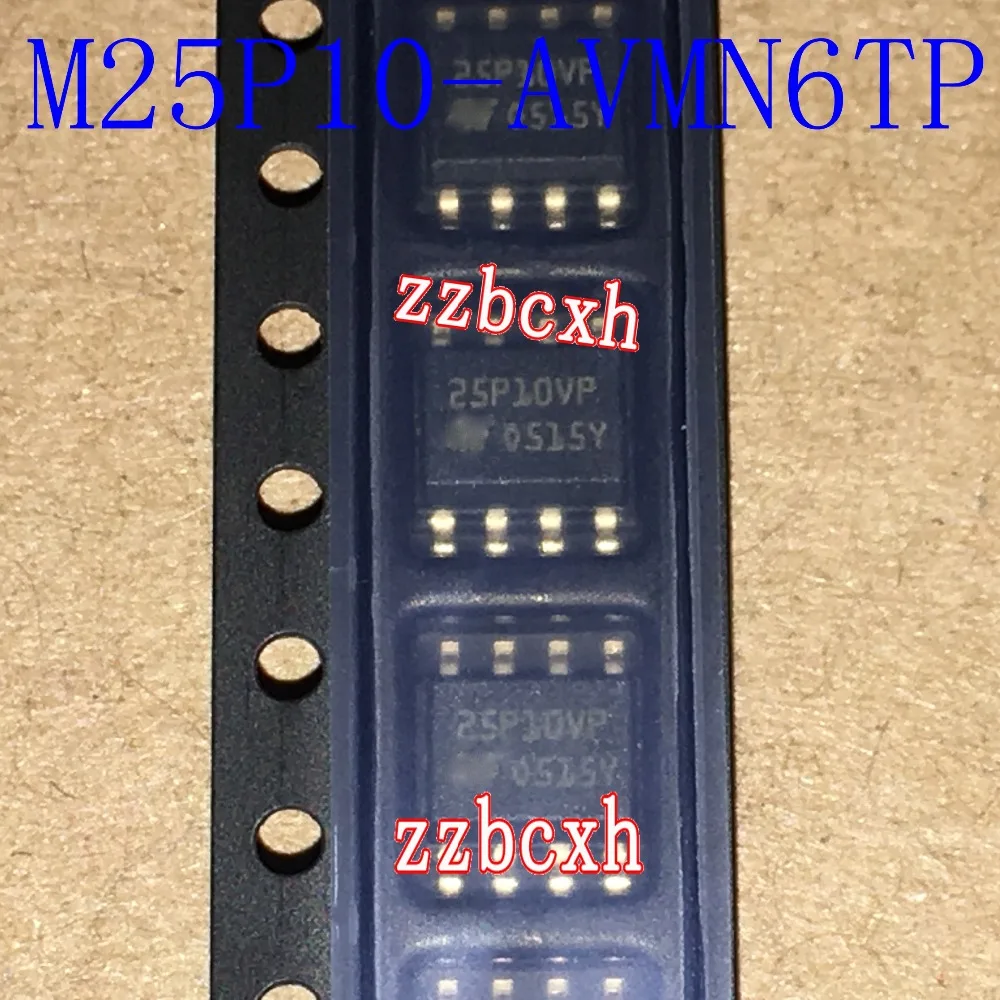 

5 шт./лот Новый оригинал в наличии 25P10VP M25P10-AVMN6TP SOP-8