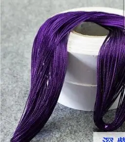 dark purple 1 мм толщиной DIY 1000 м Золото Серебро карта ремесло подарок шнур тег нить Bauble Рождественский Декор - Цвет: dark purple