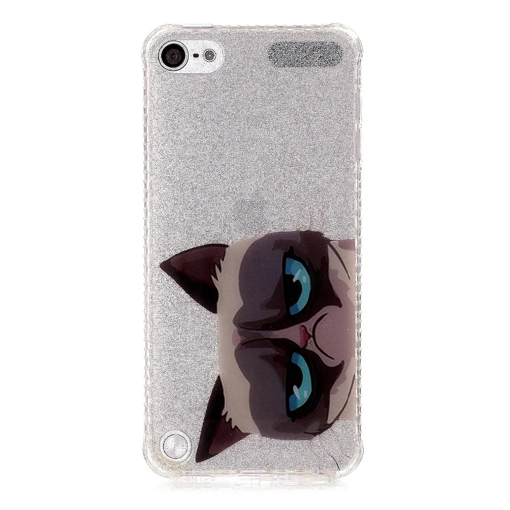 Тонкий мягкий чехол TPU TIPFLY Ultra Silm для iPod touch 5 с прекрасным рисунком собаки в виде мультяшки крышка для задней панели телефона Coque 6 on.