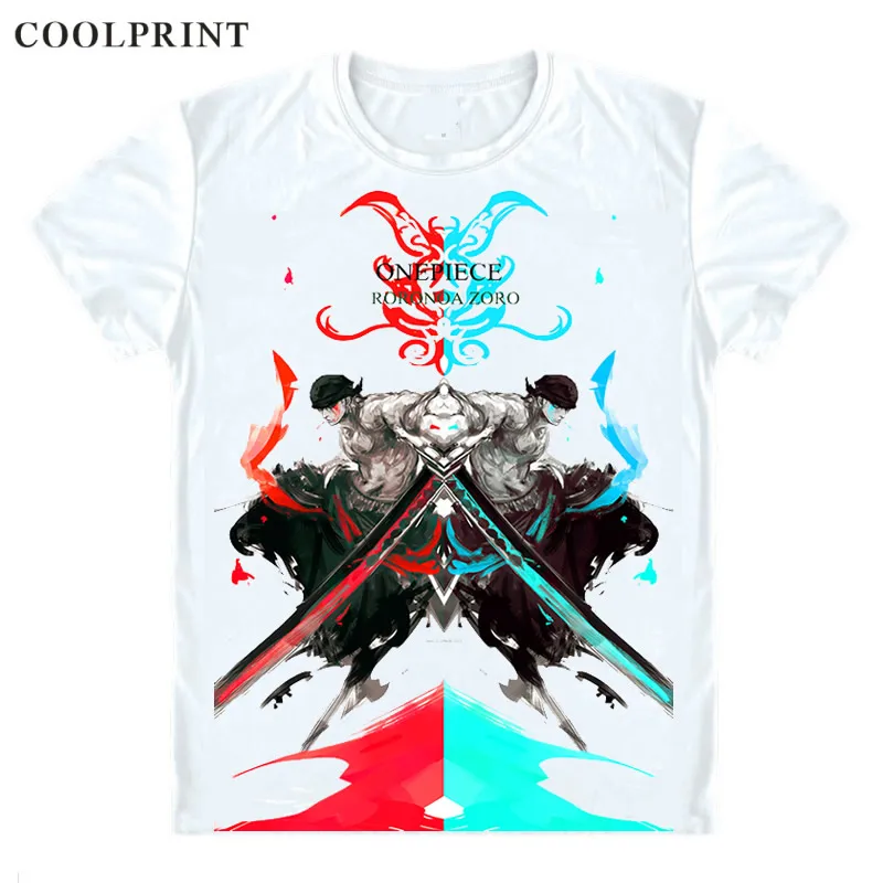 Футболки COOLPRINT ONE PIECE рубашки с коротким рукавом Аниме Манга соломенная шляпа