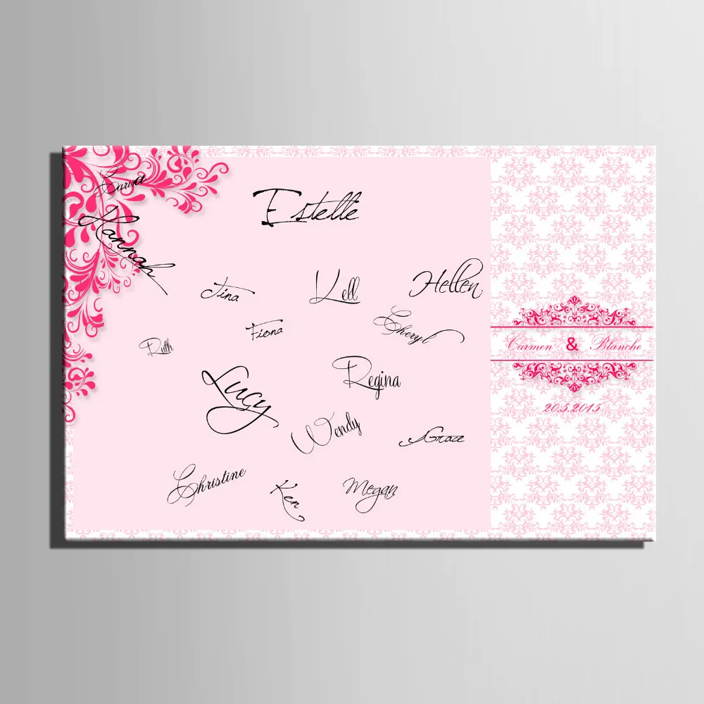 Гостевая Подпись подарок для свадебной вечеринки холст доска подписи Холст