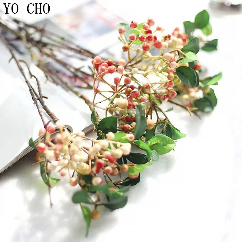 YO CHO 5 шт. искусственные ягоды лозы для свадьбы дома отеля декоративные сделай сам