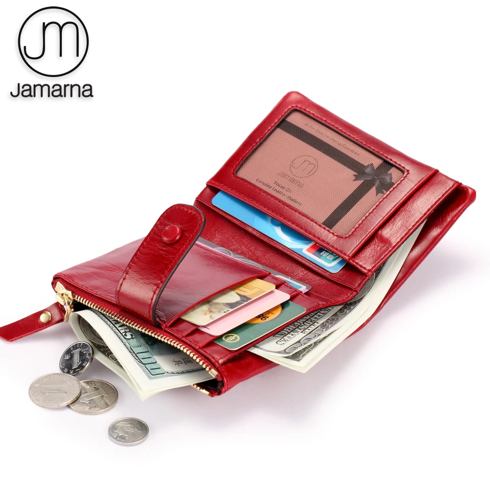 Jamarna женские кошельки кошелек на молнии женский натуральная кожа маленький мини