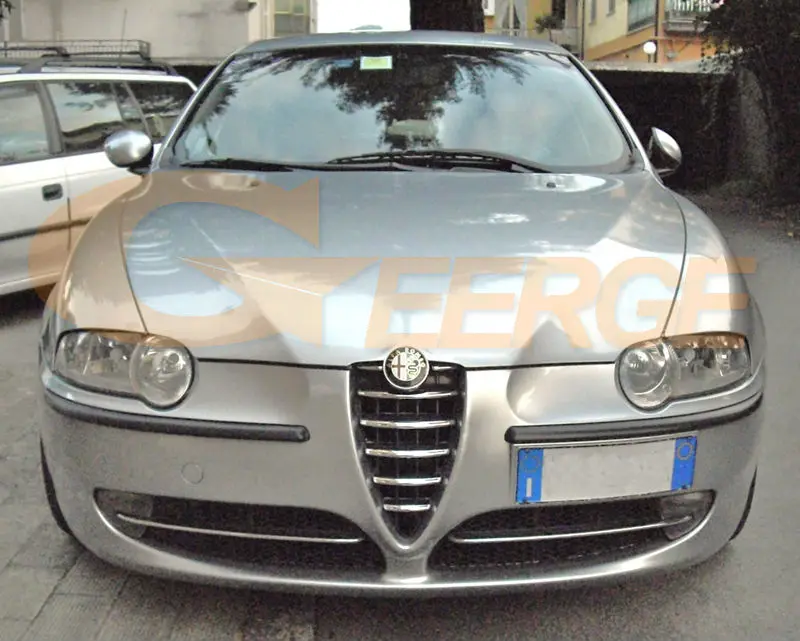 Для Alfa Romeo 147 2000 2001 2002 2003 2004 галогенная фара превосходная ультра яркая подсветка с холодным катодом(CCFL) Ангельские глазки комплект Halo Кольцо