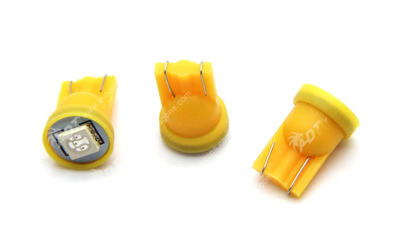 100 шт. Anti Ghosting 555 W5W светодиодный пинбол 6 3 В AC/DC 5050SMD янтарного цвета для игровой