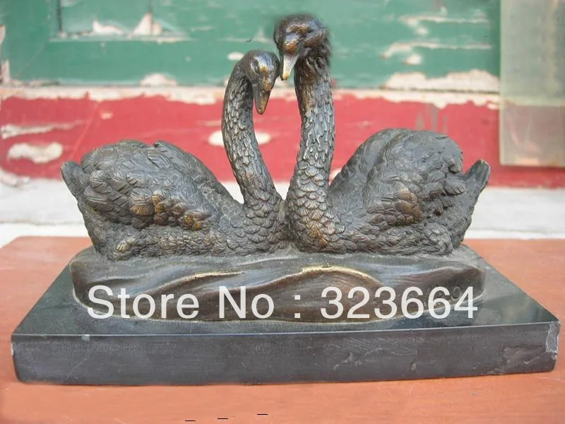 13 &quotКитайский бронзовый eximous два quacker статуя|statue|statue bronze |