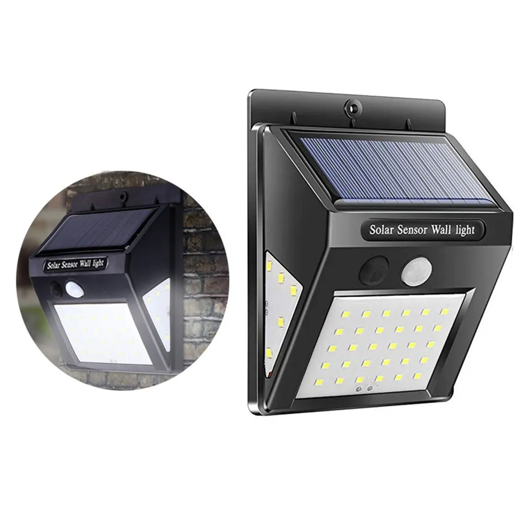 30 LED Солнечный свет человеческого тела индукционный настенный светильник датчик
