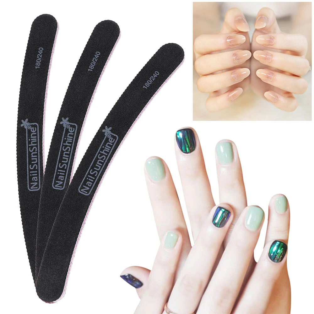 2 шт. двусторонние пилки для маникюра и педикюра|Пилки ногтей буферы| |