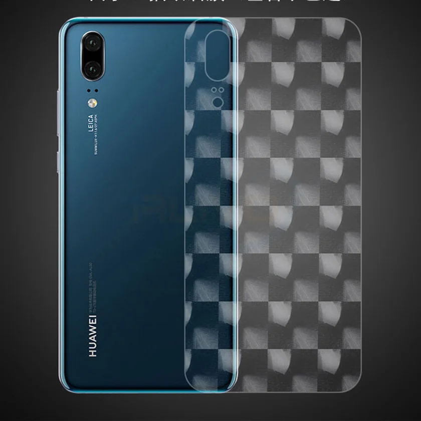 5 шт./лот 3D углеродного волокна задний Экран протектор для HuaWei P20 Lite Pro задняя