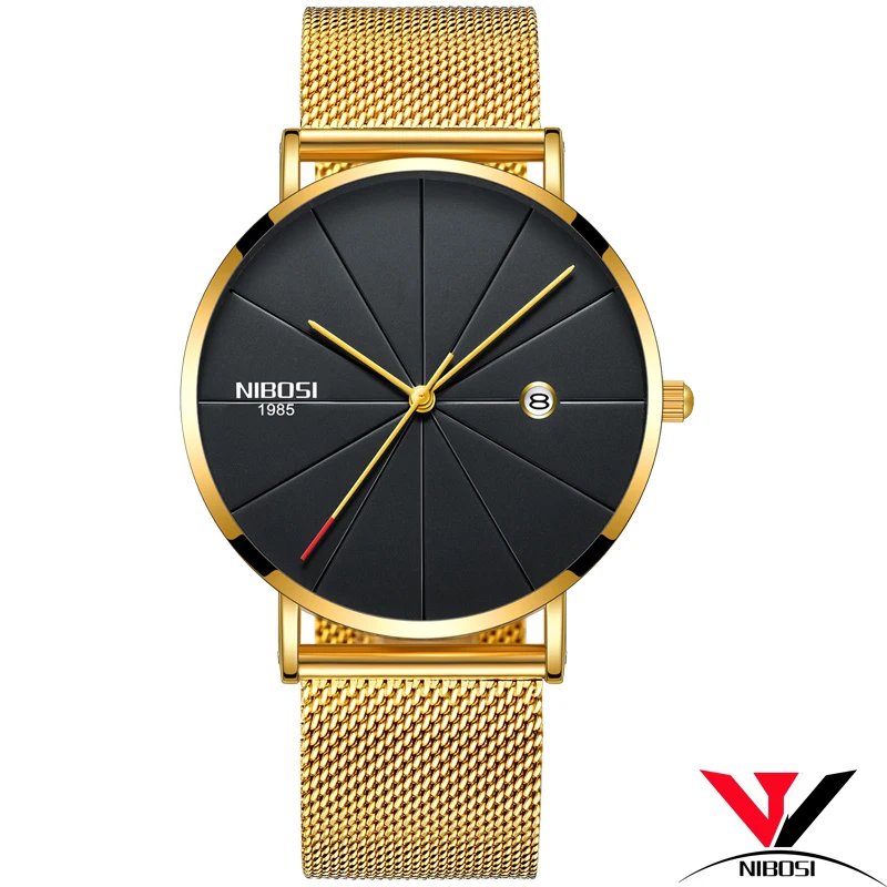 Relogio NIBOSI Masculion Top Brand Luxury Unisex Watch Men Women Watches Waterproof Thin Wristwatch Montre Femme/Homme | Наручные часы