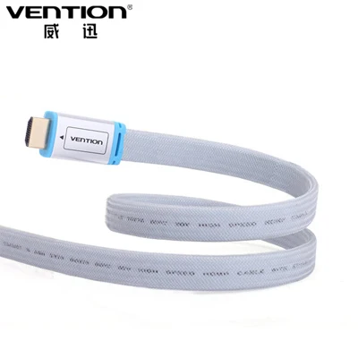 Плоский кабель HDMI Vention с металлической головкой штырь 2 0 в 3D 1080P для ПК HDTV PS3 Xbox
