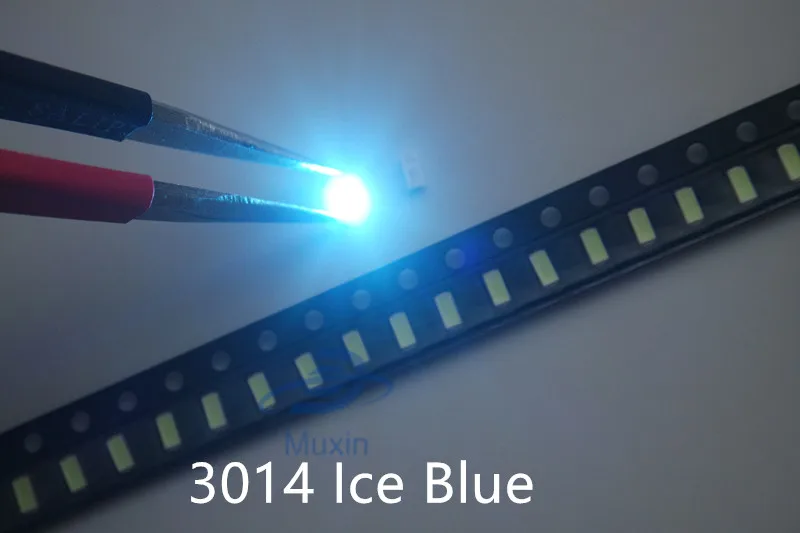3014 SMD светодиодный чип ice blue 200 шт./лот сверхъяркий 0 1 Вт 8-10 лм 30 мА 3 в