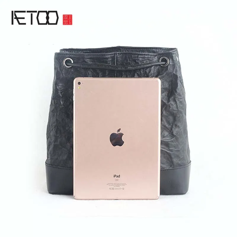 AETOO новый бренд ретро дубленая овчина и первый слой из воловьей кожи сумки