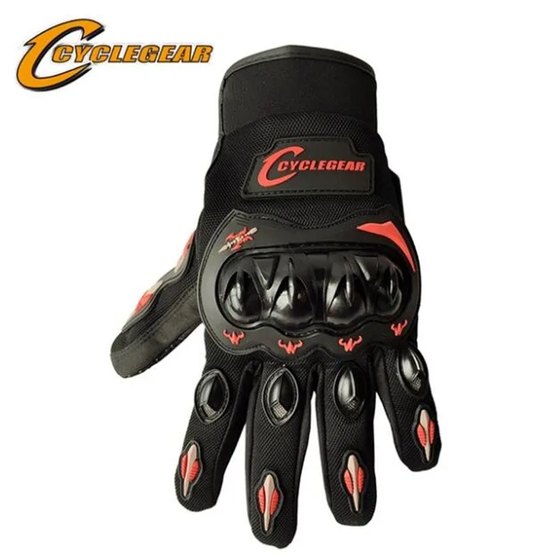 CYCLEGEAR 666 мотоциклетные перчатки с полной защитой пальцев сенсорным экраном для