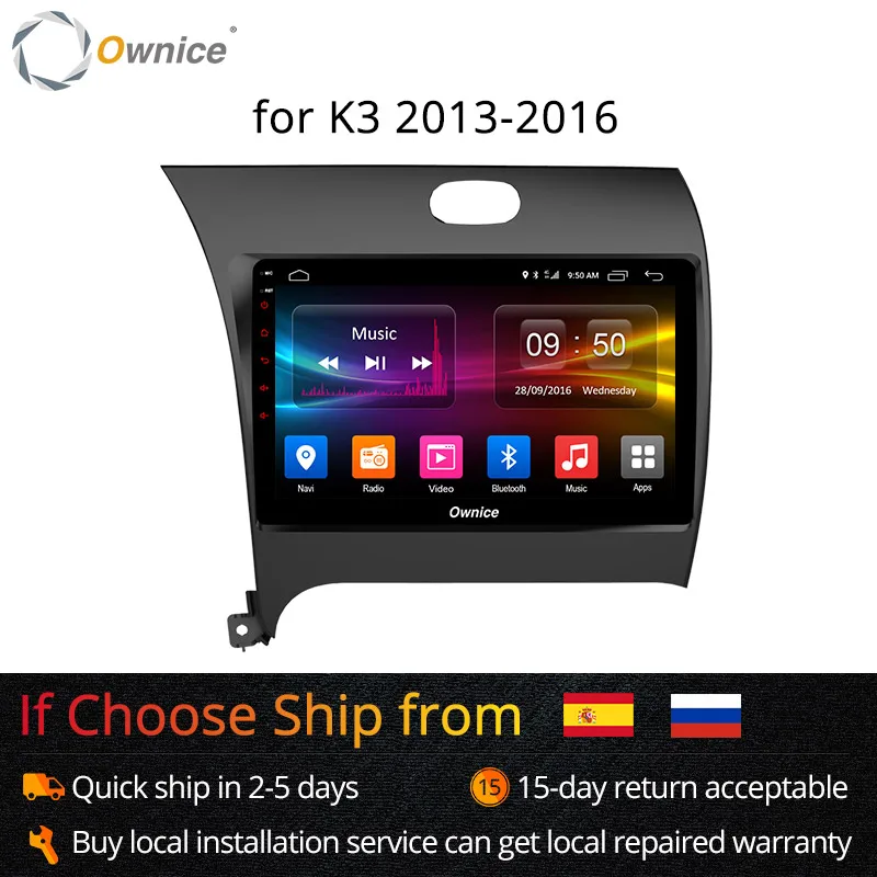 Ownice K1 K2 Android 8 1 Octa core радио автомобиль плеер DVD 2 GB + 32 ГБ gps Navi для Kia Cerato K3 Forte 2013 2014 2015