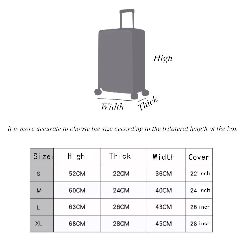 Чехол для чемодана HHYUKIMI эластичный путешествий 20 29 дюймов|luggage dust cover|luggage protective