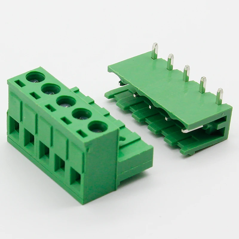 Клеммная колодка ht5.08 5 контактов 300 В 10 А 08 мм|block terminal connector|block connectorblock block |
