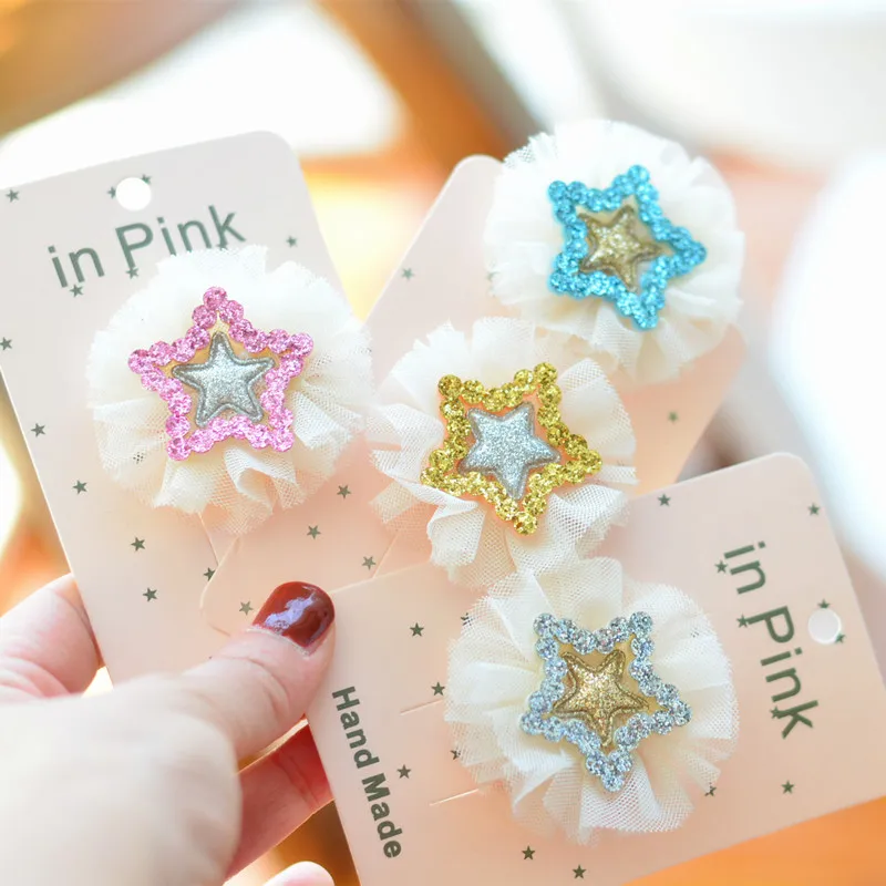 New Star Hairpin For Kids Children Quality Hair Accesory Candy Color Jewelry Hair Clips Wedding Hairpin A57