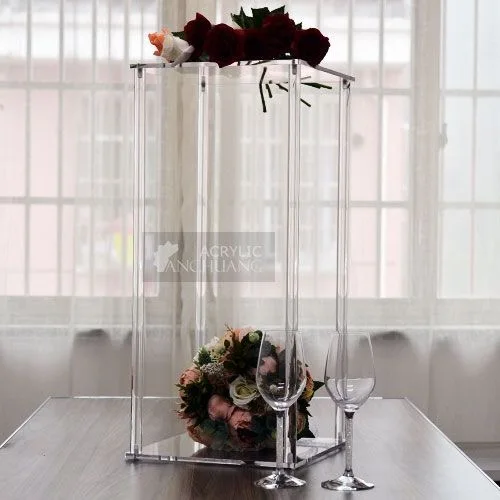 Новый Стиль Свадебные акриловые хрустальные квадратные колонны