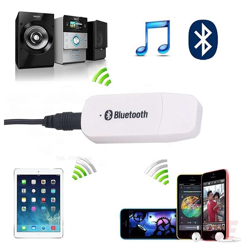 Мини USB 3 5 мм беспроводной Bluetooth приемник Кабель адаптер A2DP AUX аудио музыка стерео