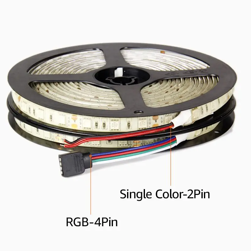 Goodland светодиодная лента света RGB 5 м DC12V 60leds/M IP65 Водонепроницаемый SMD5050 один Цвет