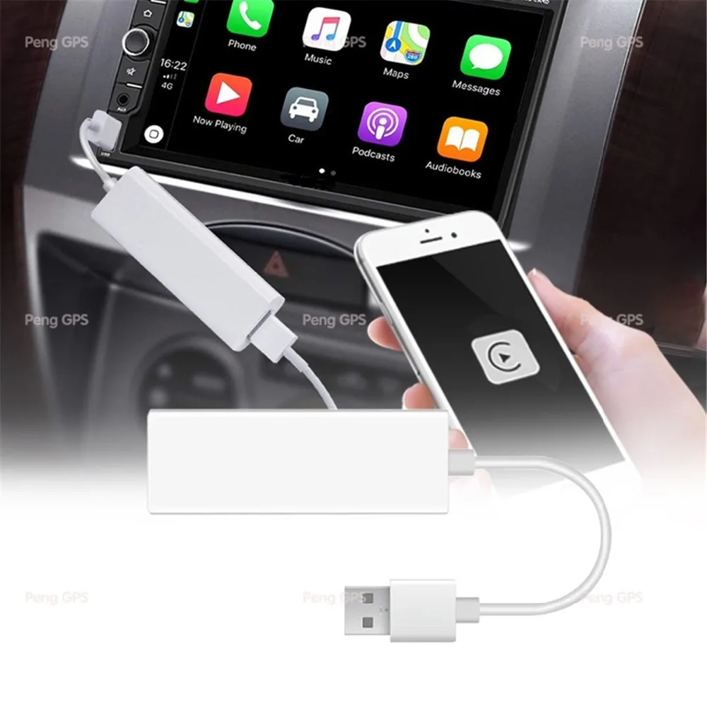 USB-адаптер CarPlay для iPhone IOS телефонов Android автомобильный DVD-плеер навигатор головное
