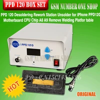 free shipp dhl ems ppd 120 desoldering rework station unsolder for iphone ppd120 motherboard cpu chip a8 a9 remove welding plat