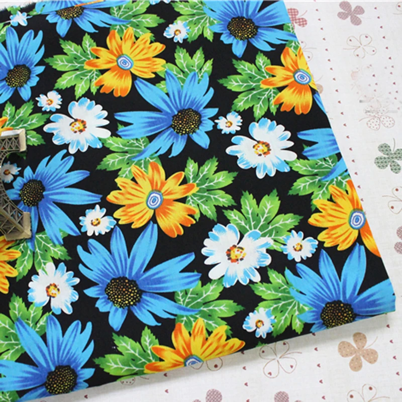 Изящная хлопчатобумажная Поплиновая ткань для квилтинга 3 цвета 50x145 см | Дом и сад