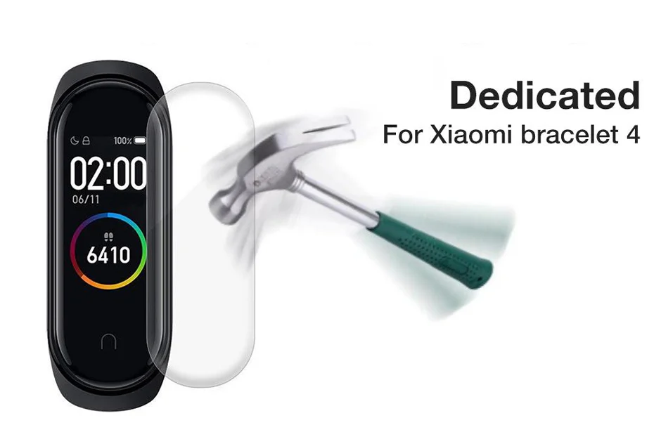 Защитная пленка для Xiaomi Mi Band 4 NFC умный Браслет на весь экран Гидрогелевая пленка Mi Band 4 Band 4 не закаленное стекло