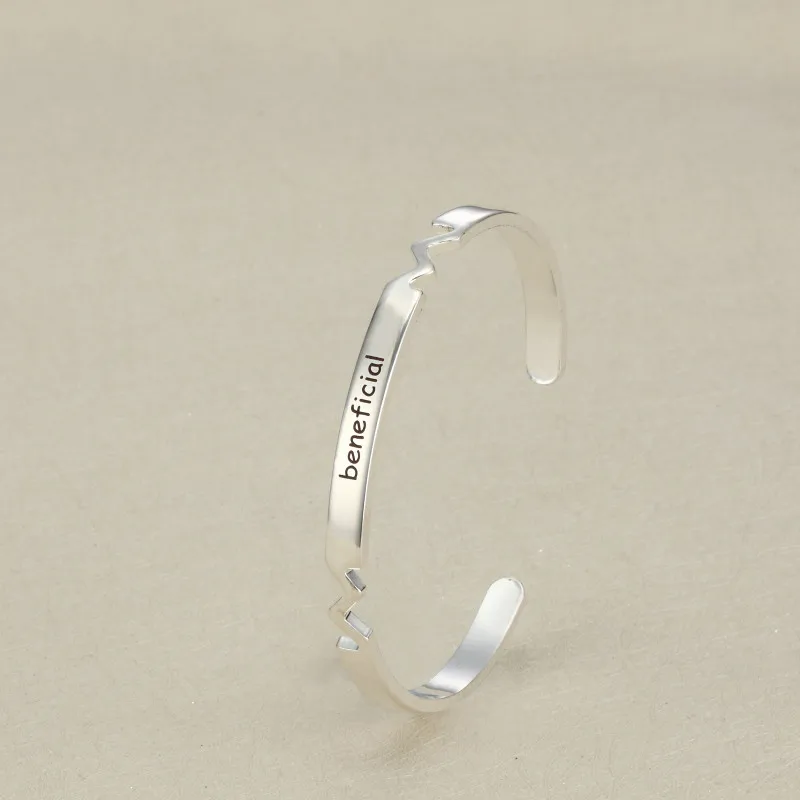 Серебряный золотой барный браслет на заказ с именем медный оригинальный