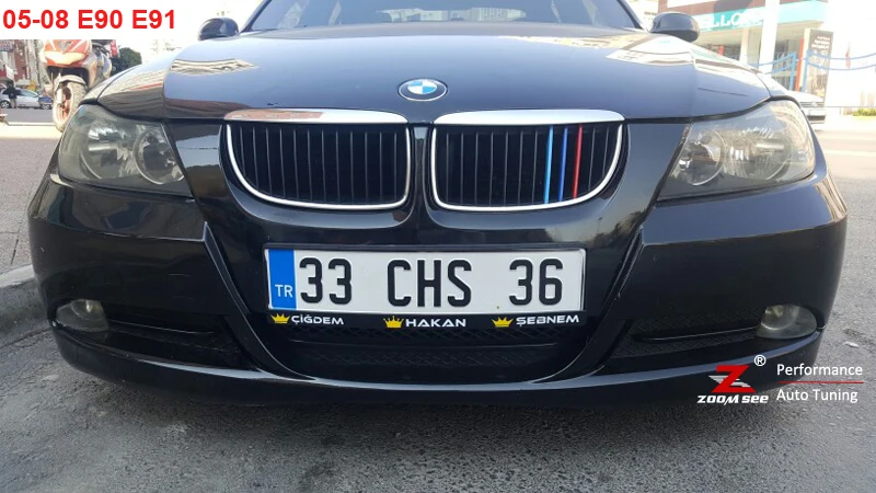 3D цветная Автомобильная Передняя решетчатая отделка спортивные полоски