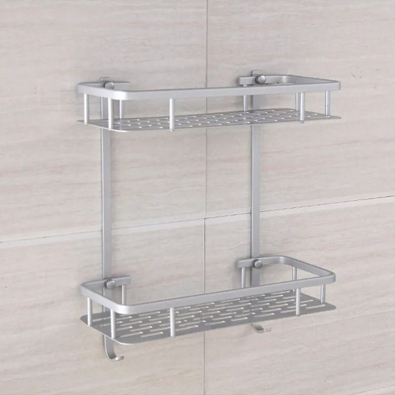 Алюминиевая стойка для ванной комнаты полки сверление/без сверления|bathroom