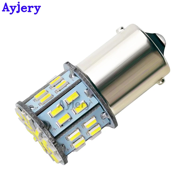 AYJERY 10 шт. 12 В 1156 BA15S светодиодный ные автомобильные лампы P21W указатели поворота 50