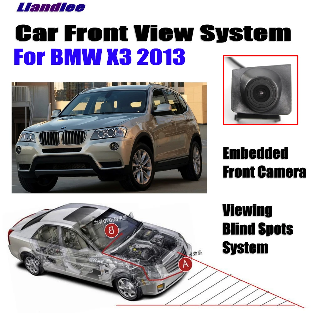 Liandlee авто для BMW X3 2013 фронтальная камера гриля Встроенная (не задняя парковочная