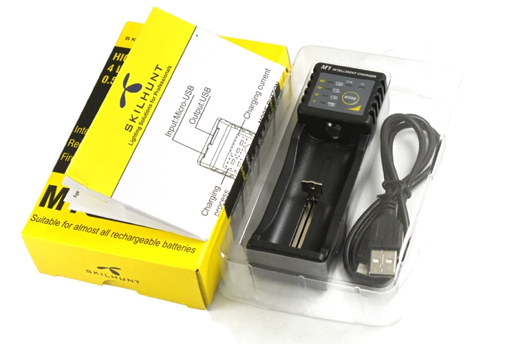 Умное зарядное устройство Skilhunt M1 с функцией внешнего аккумулятора USB и