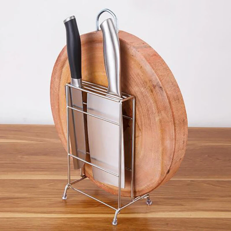 Кухонная подставка из нержавеющей стали для ножей держатель аксессуары