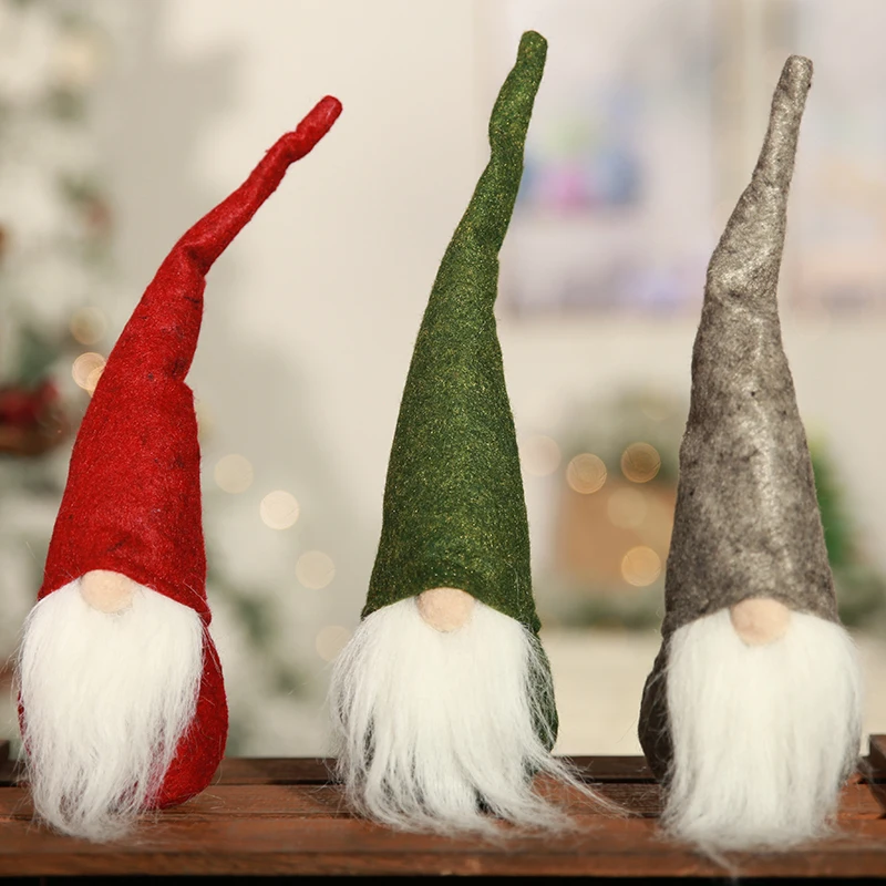 НОВАЯ РОЖДЕСТВЕНСКАЯ настольная плюшевая сидячая кукла Tomte gnome игрушка для