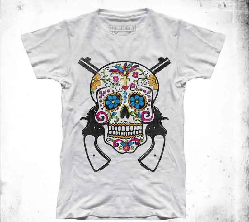 

T Shirt Hipster O-Neck Popular Tops T-Shirt Uomo Tattoo Old School Mexican Skull Rock Punk Why So Vintage Dk0208Amake At Shirt